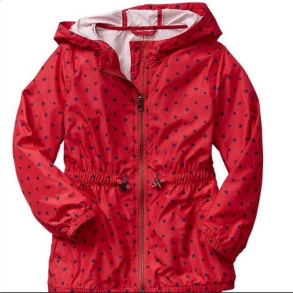 GapKids Red Windbreaker with Blue Stars
